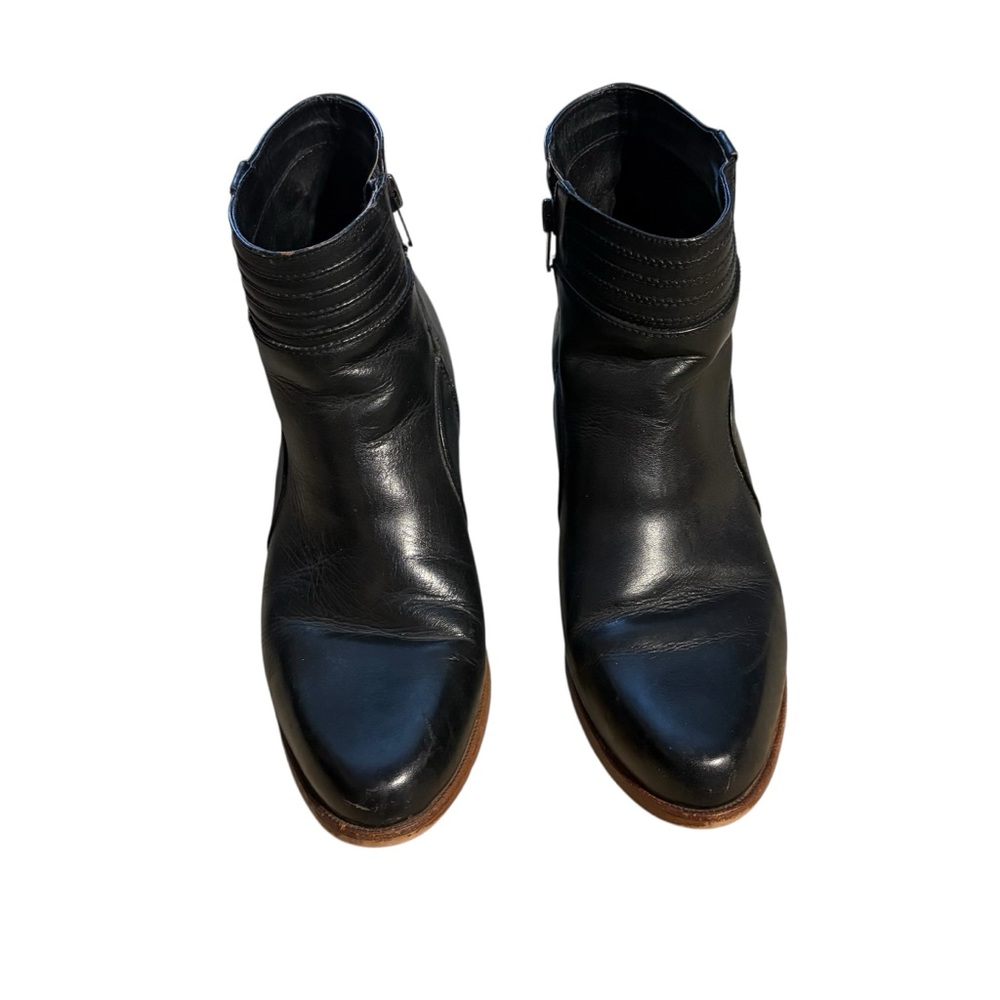 Dingo Black Leather Ankle Boots 7.5D - Picture 2 of 13
